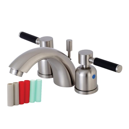 Kingston Brass KB8958DKL Mini-Widespread Bathroom Faucet, Brushed Nickel KB8958DKL